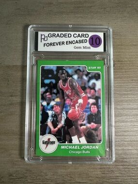 Michael Jordan Gem Mint 10 1985 Star Gatorade #7 Novelty Basketball Card. Bulls.